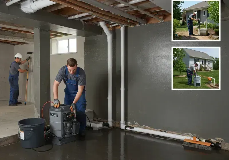 Basement Waterproofing and Flood Prevention process in Hanover, IN